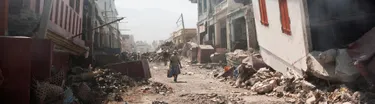 Rubble after Earthquake